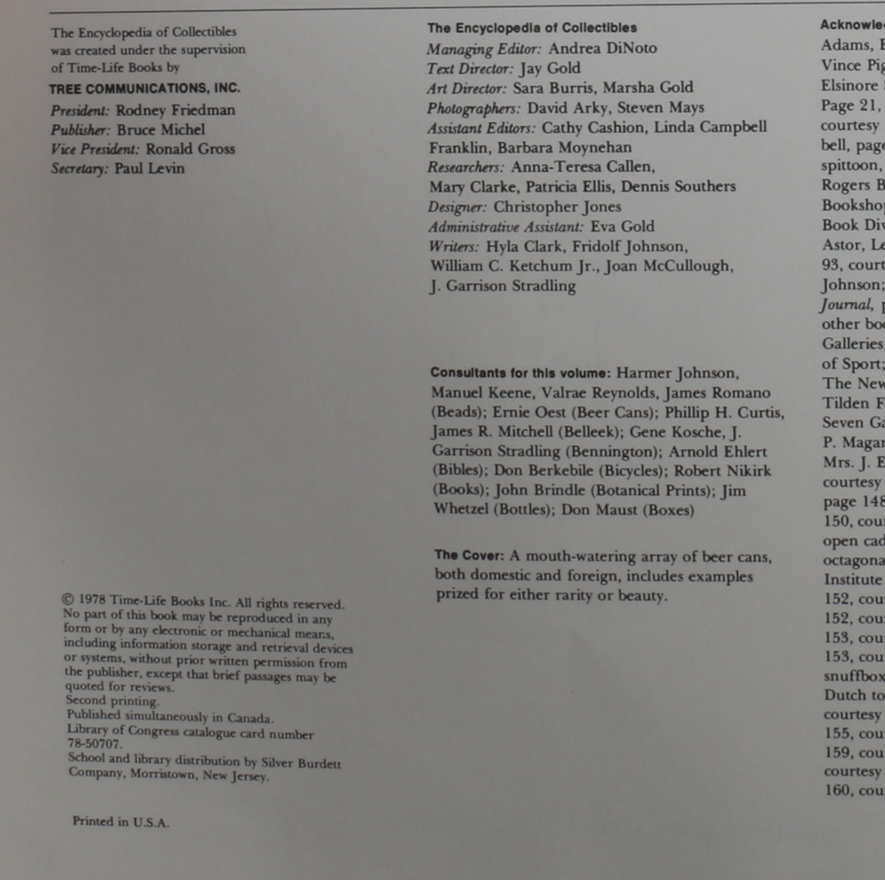 Encyclopedia Of Collectibles