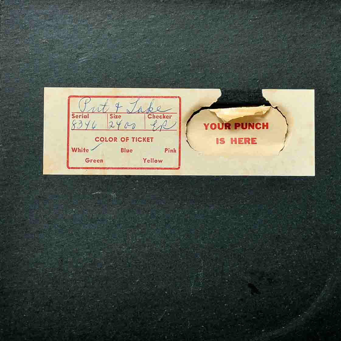 Vintage Punch Board Trade Stimulator