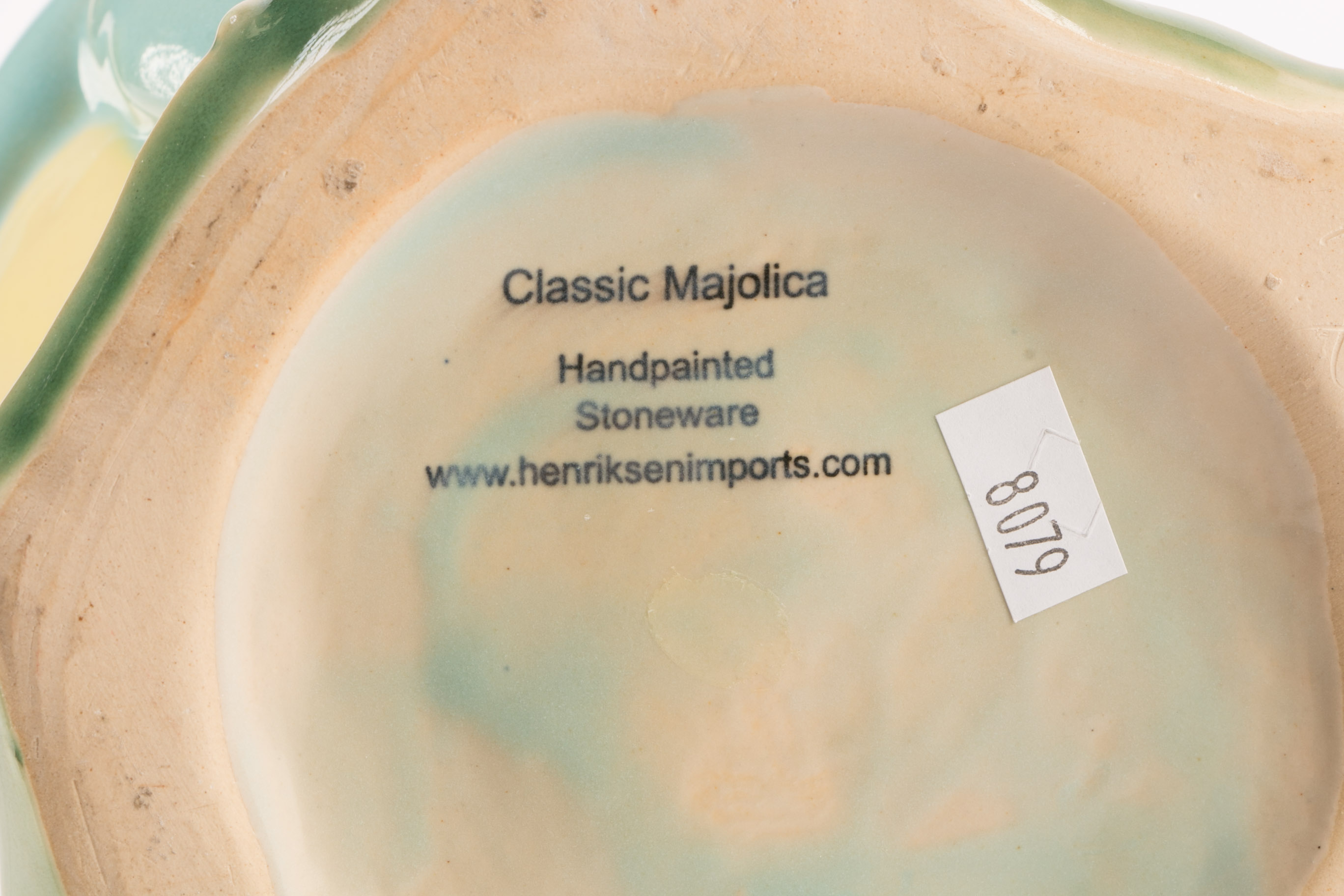 Classic Majolica Frog Pitcher