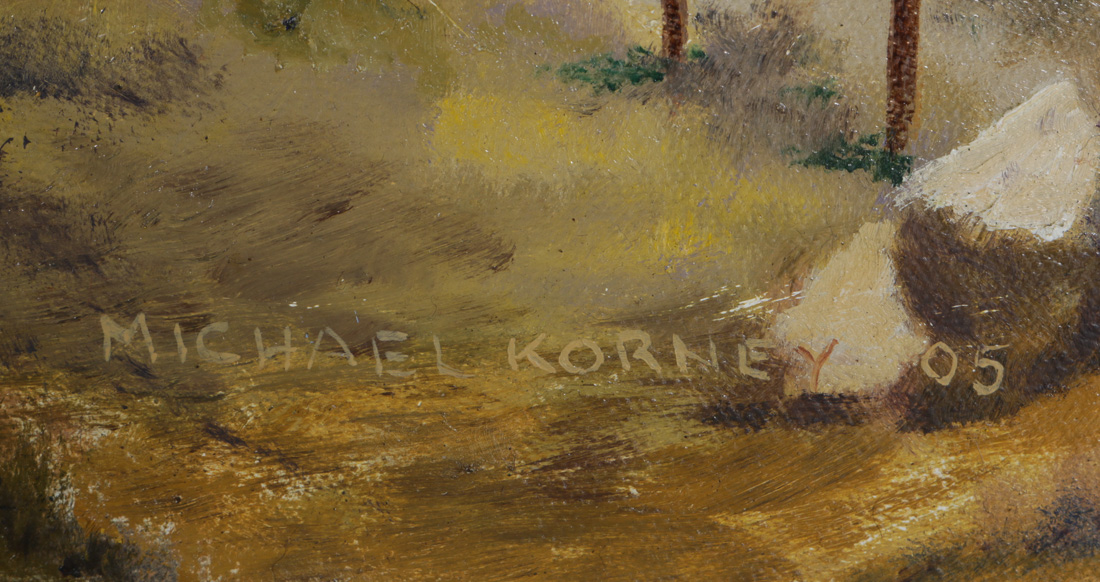 Michael Korney Signed Original Acrylic Painting on Canvas