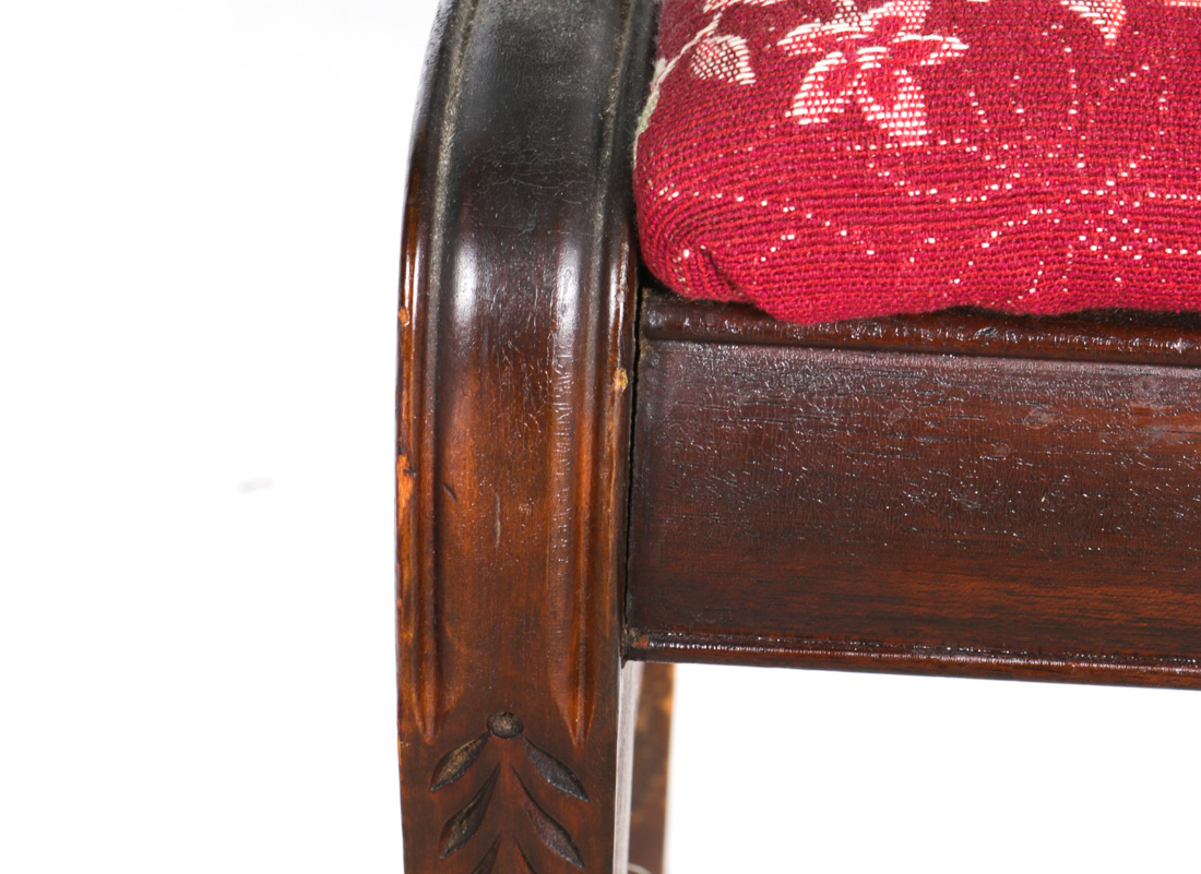 Five Regency Style Mahogany Veneer Dining Chairs
