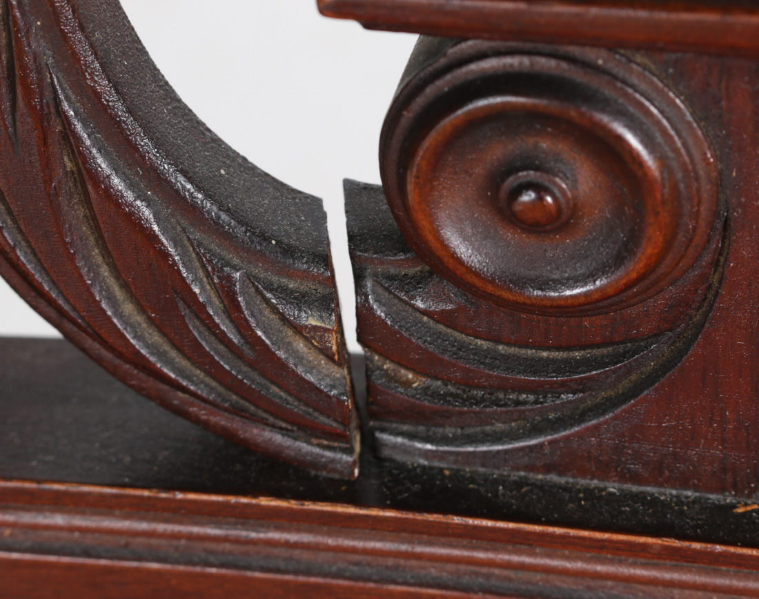 Five Regency Style Mahogany Veneer Dining Chairs