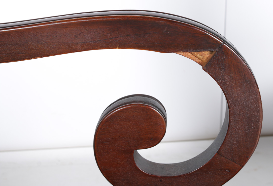 Five Regency Style Mahogany Veneer Dining Chairs