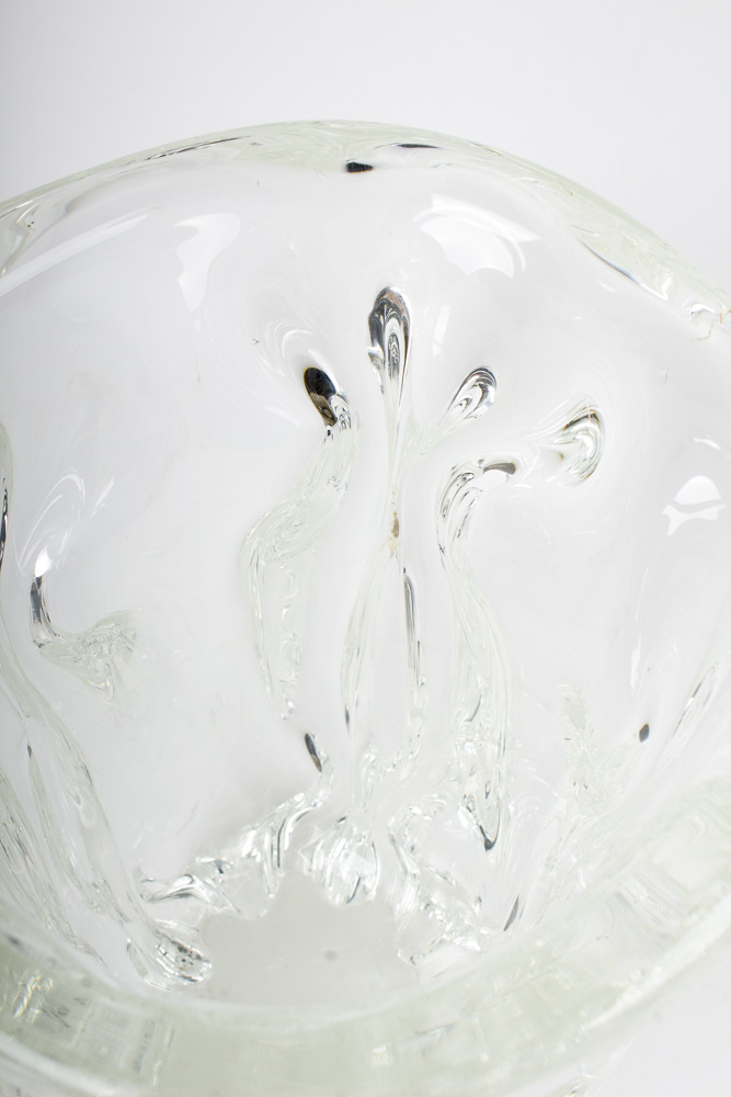 Clear Art Glass Vase