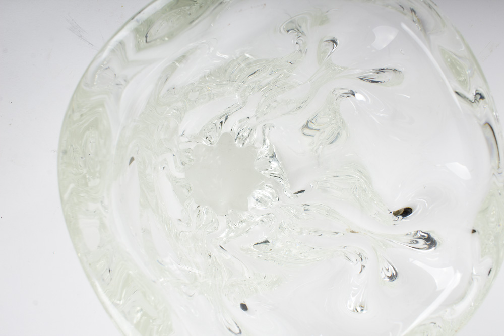 Clear Art Glass Vase