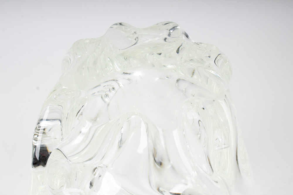 Clear Art Glass Vase