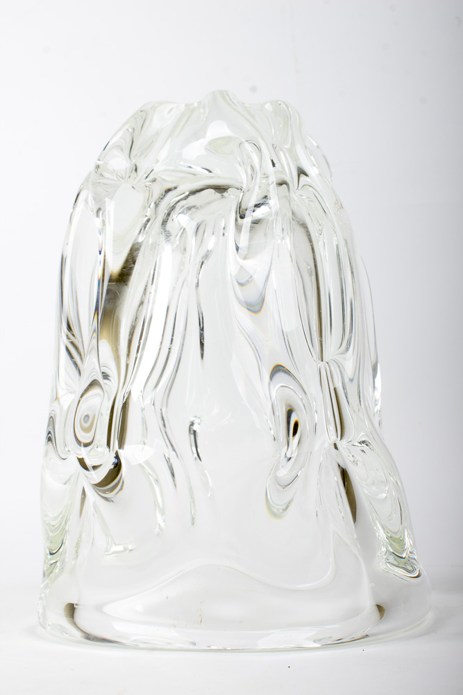 Clear Art Glass Vase