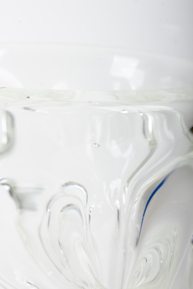 Clear Art Glass Vase