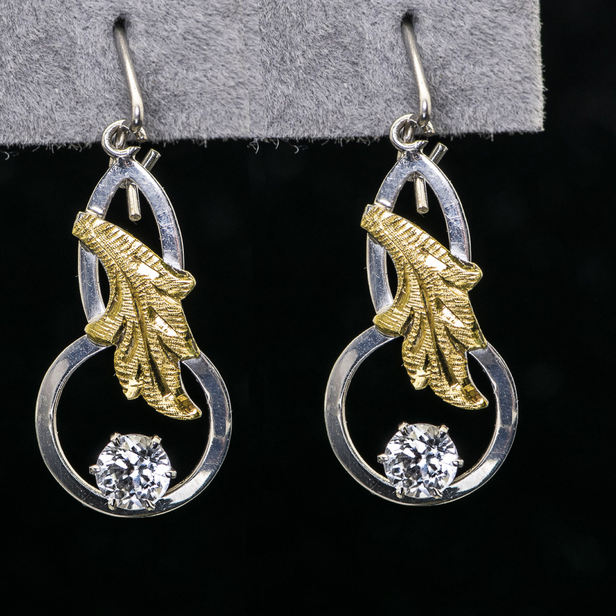 Sterling Silver Leaf Earrings