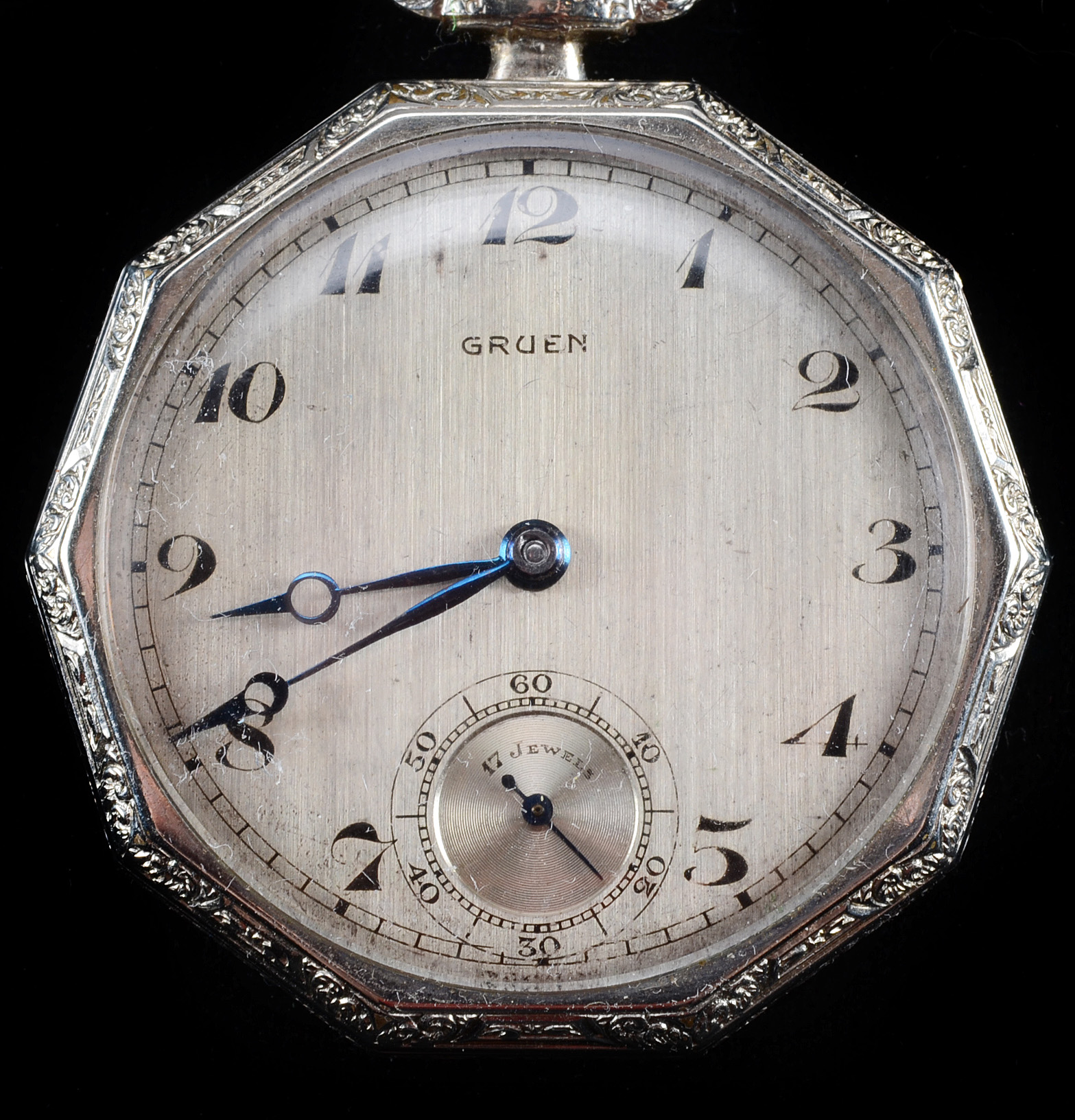 Vintage Art Deco Gruen Pocket Watch