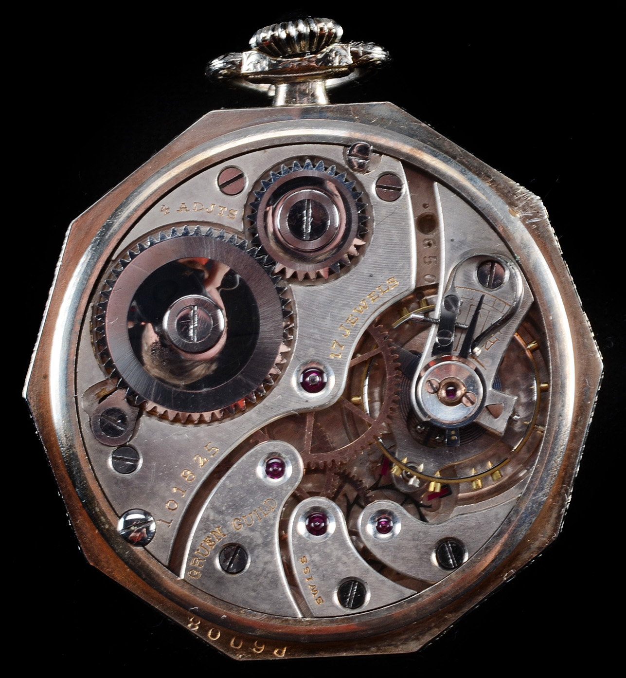 Vintage Art Deco Gruen Pocket Watch