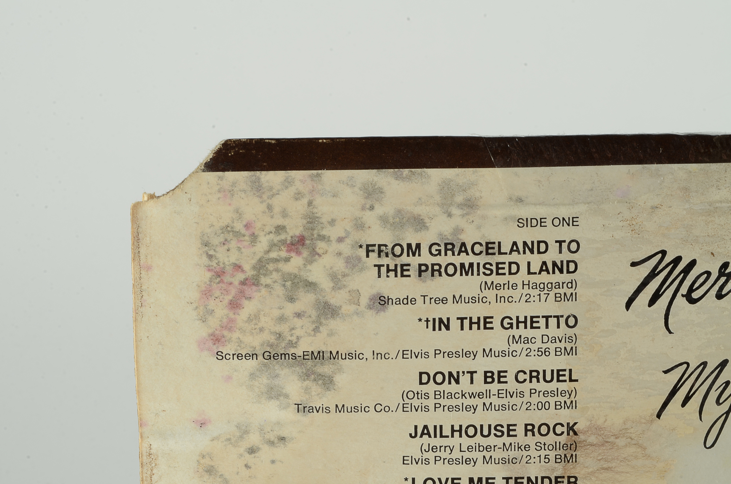 Sealed 1977 Vintage Merle Haggard's "My Farewell To Elvis, From Graceland To The Promised Land" Album