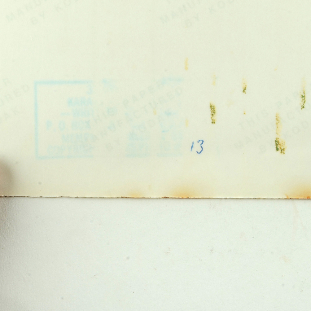 1970s Vintage Color Photograph of Elvis Presley Wearing Sunglasses and His Custom Made Martial Arts Gi Jumpsuit for a Film Shoot