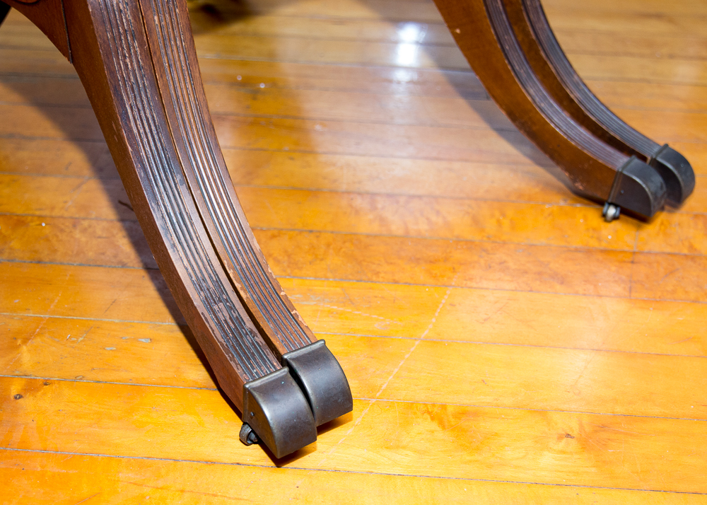 Duncan Phyfe Style Mahogany Dining Table