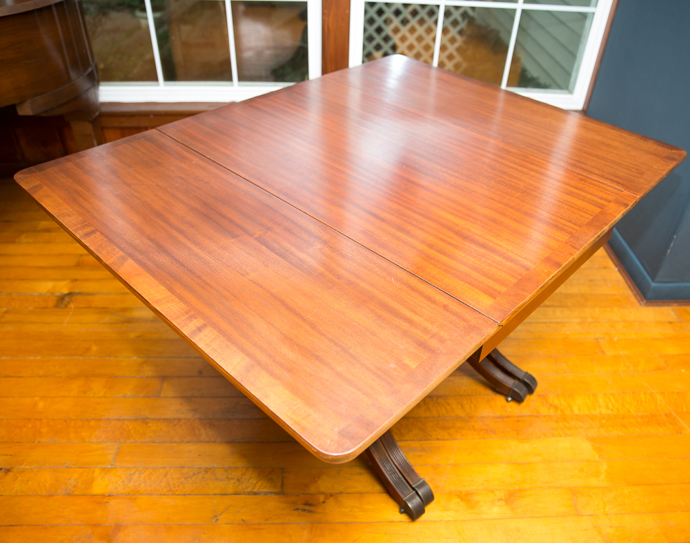 Duncan Phyfe Style Mahogany Dining Table