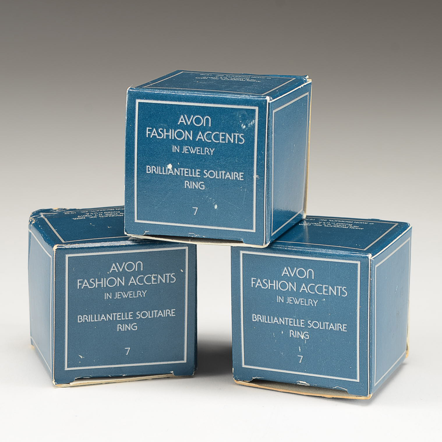 Three Avon Sterling Silver Brilliantelle Rings