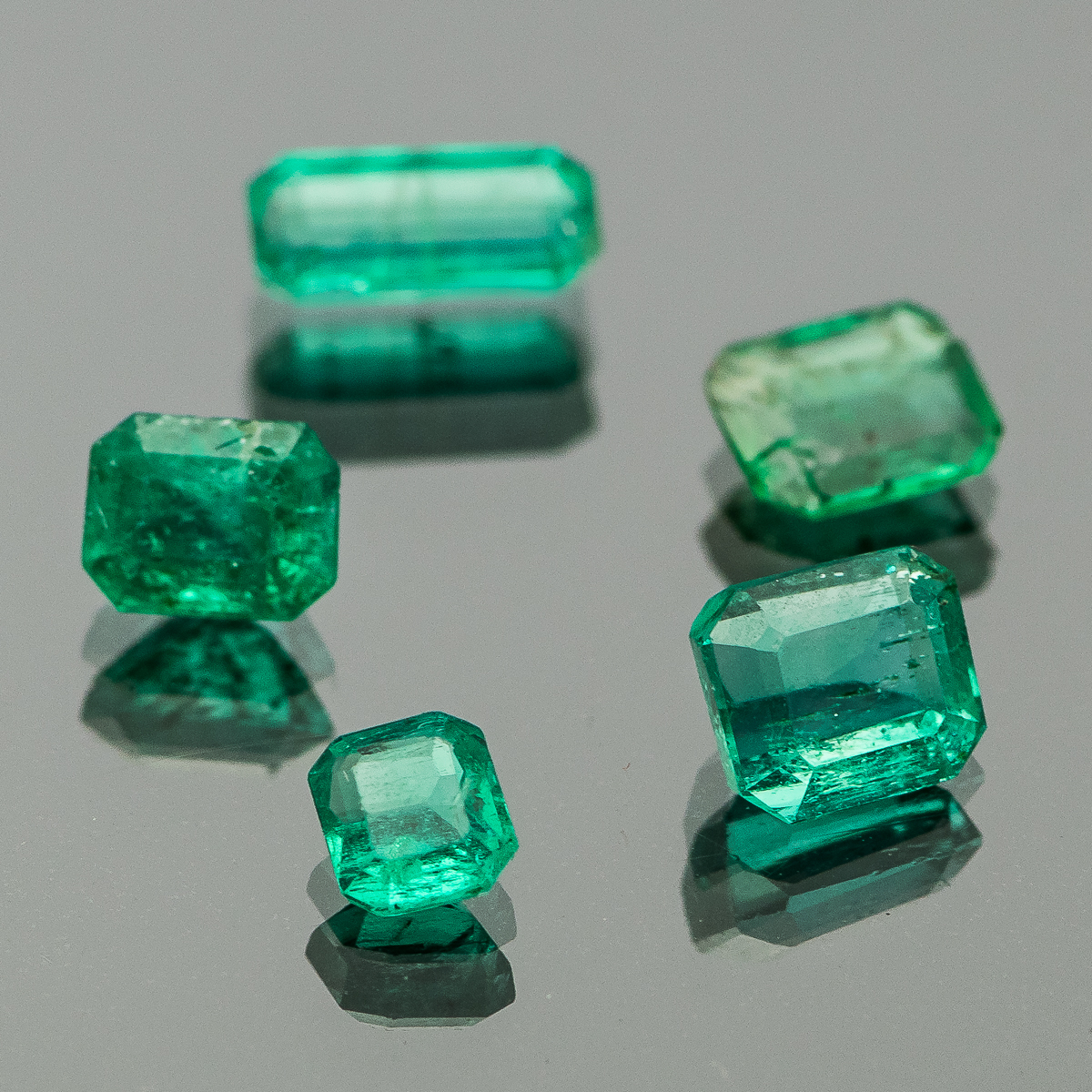 Assortment of 1.77 CTW Emerald Cut Natural Emerald  Loose Stones