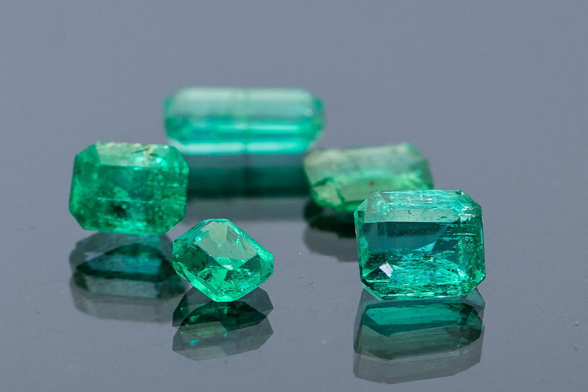 Assortment of 1.77 CTW Emerald Cut Natural Emerald  Loose Stones