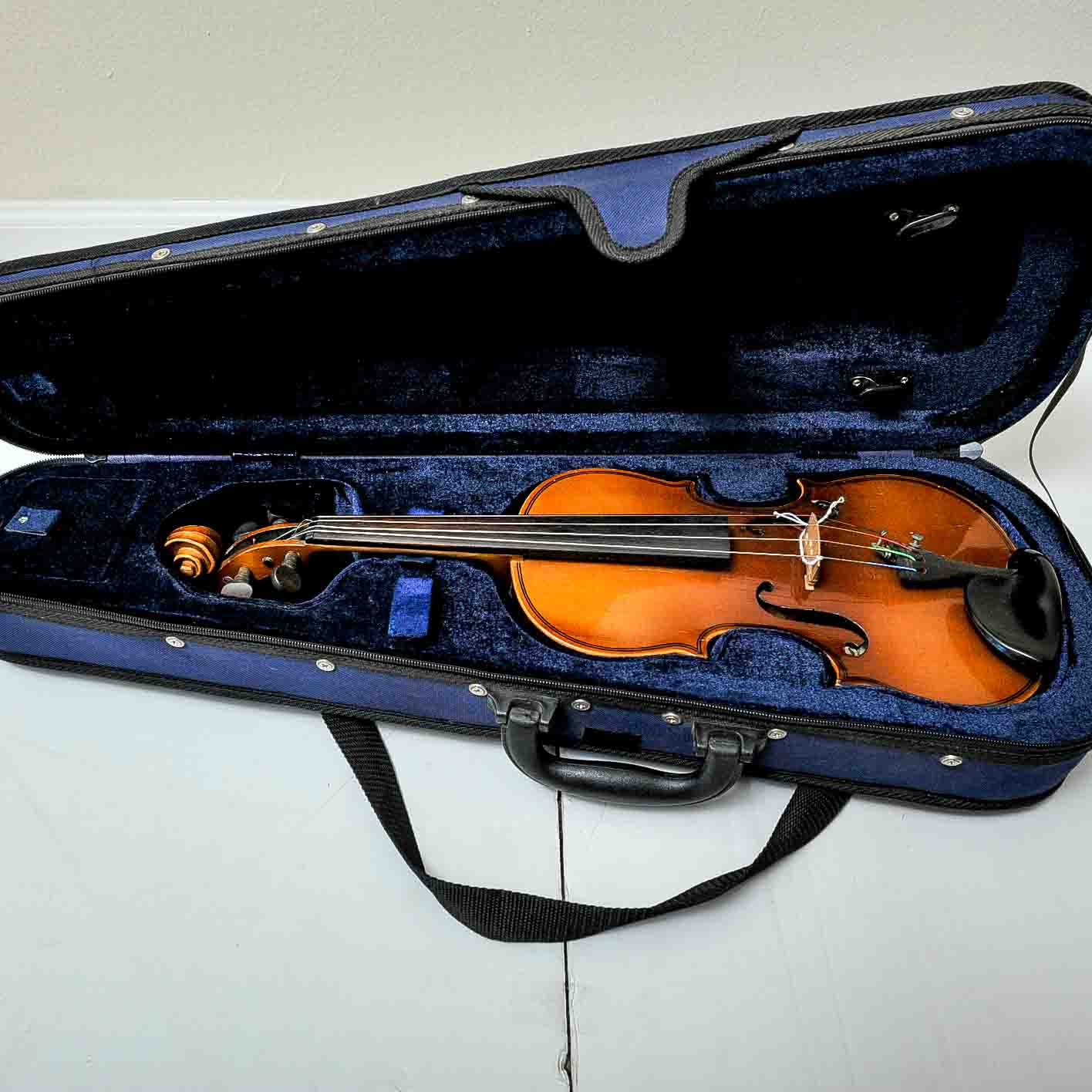 1969 Suzuki 1/2 Size Stradivarius Copy and a Rosetti Strings Violin with Cases