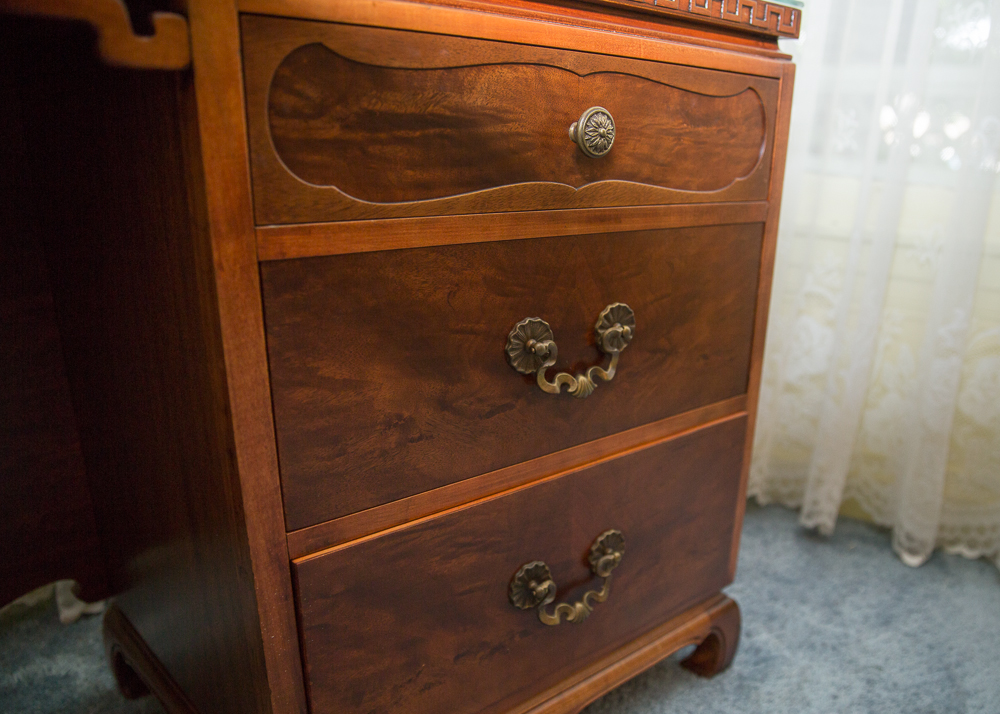 Vintage Chinese Chippendale Style Desk