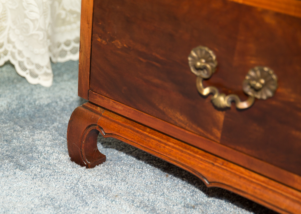 Vintage Chinese Chippendale Style Desk
