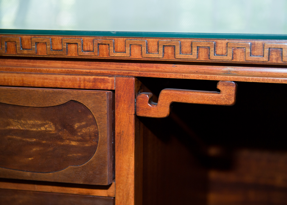 Vintage Chinese Chippendale Style Desk