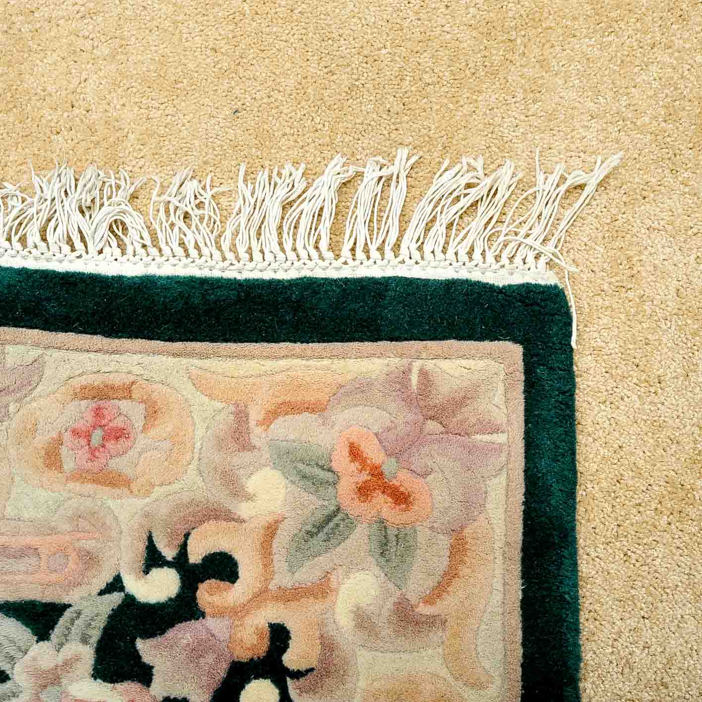 Carved Chinese Art Deco Style Rug