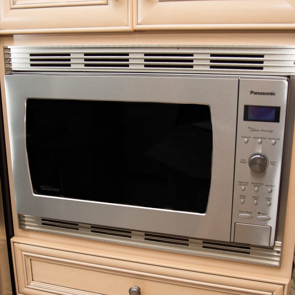 Chrome Panasonic Microwave