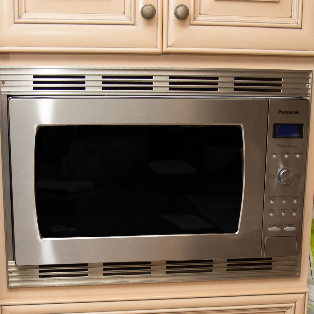 Chrome Panasonic Microwave