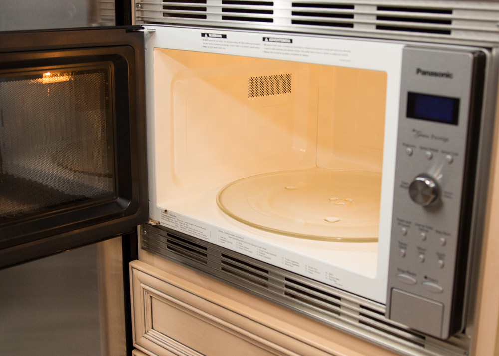Chrome Panasonic Microwave