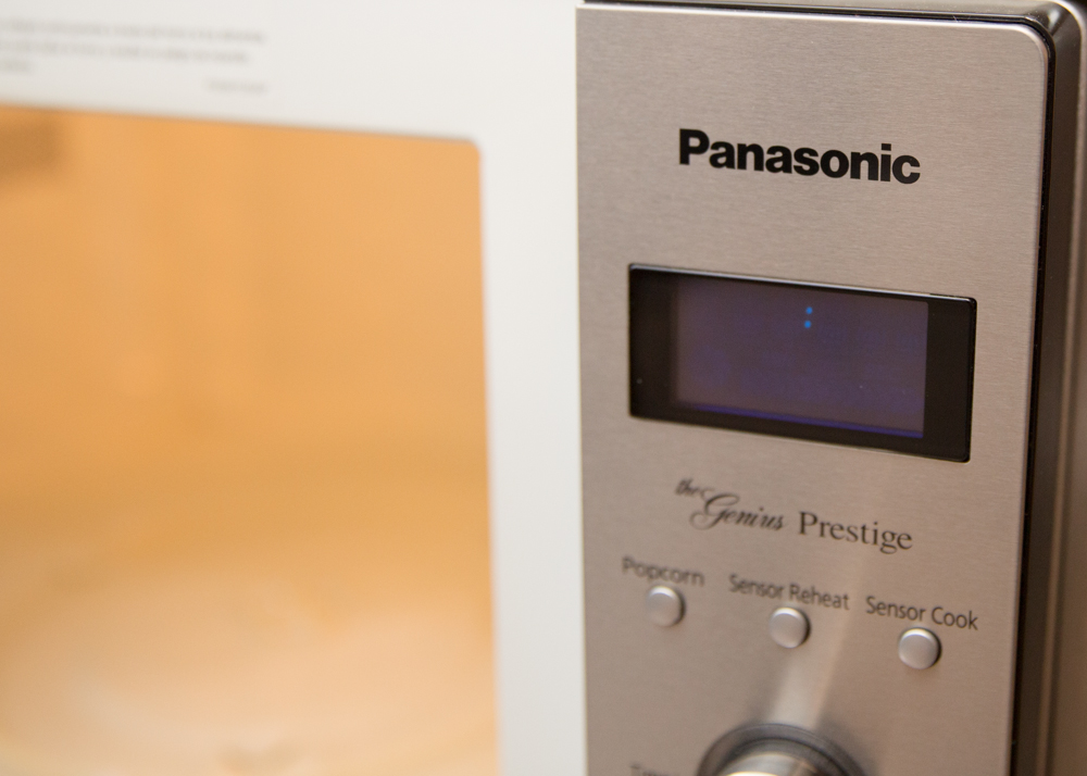 Chrome Panasonic Microwave
