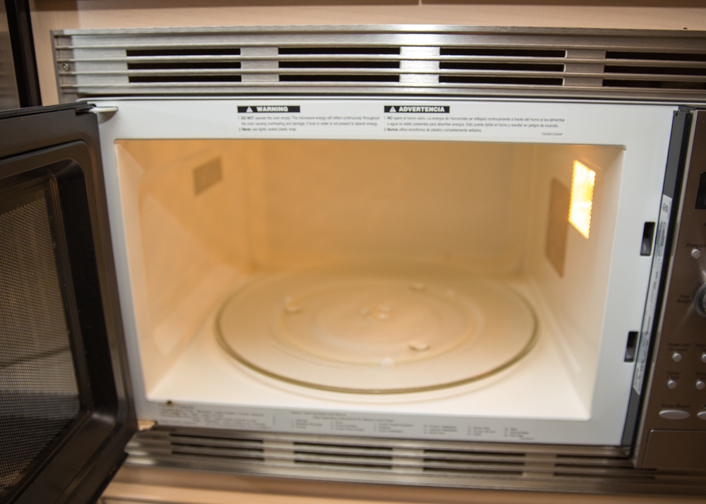 Chrome Panasonic Microwave