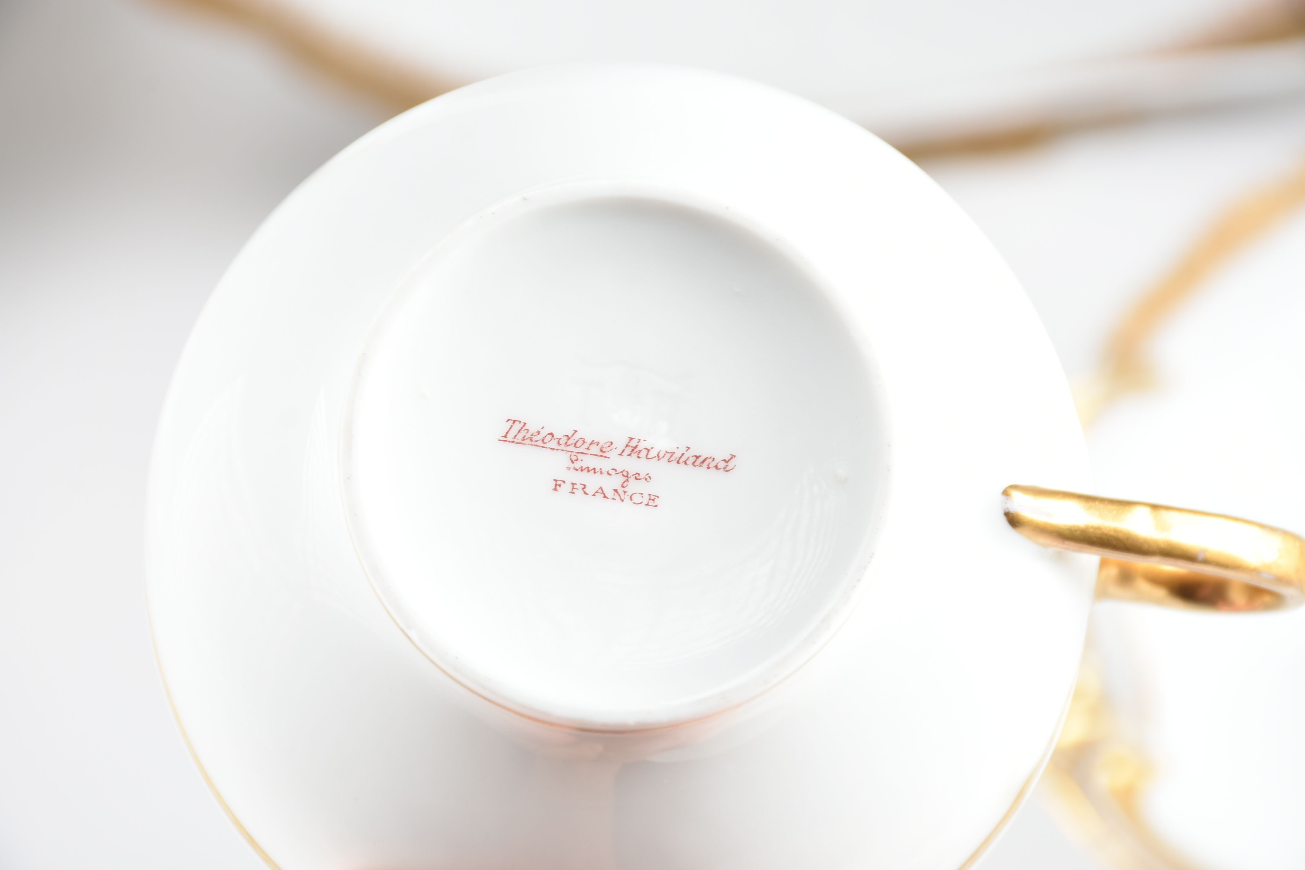 Collection of Gold-Tone Accented Limoges China