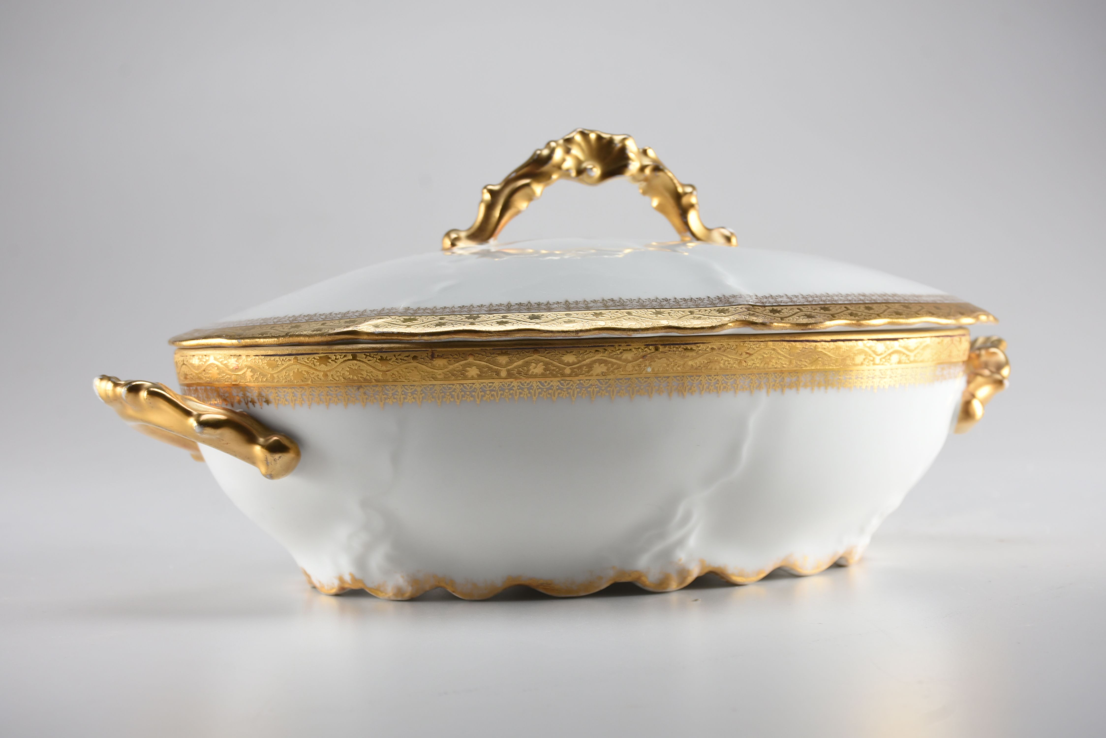 Collection of Gold-Tone Accented Limoges China
