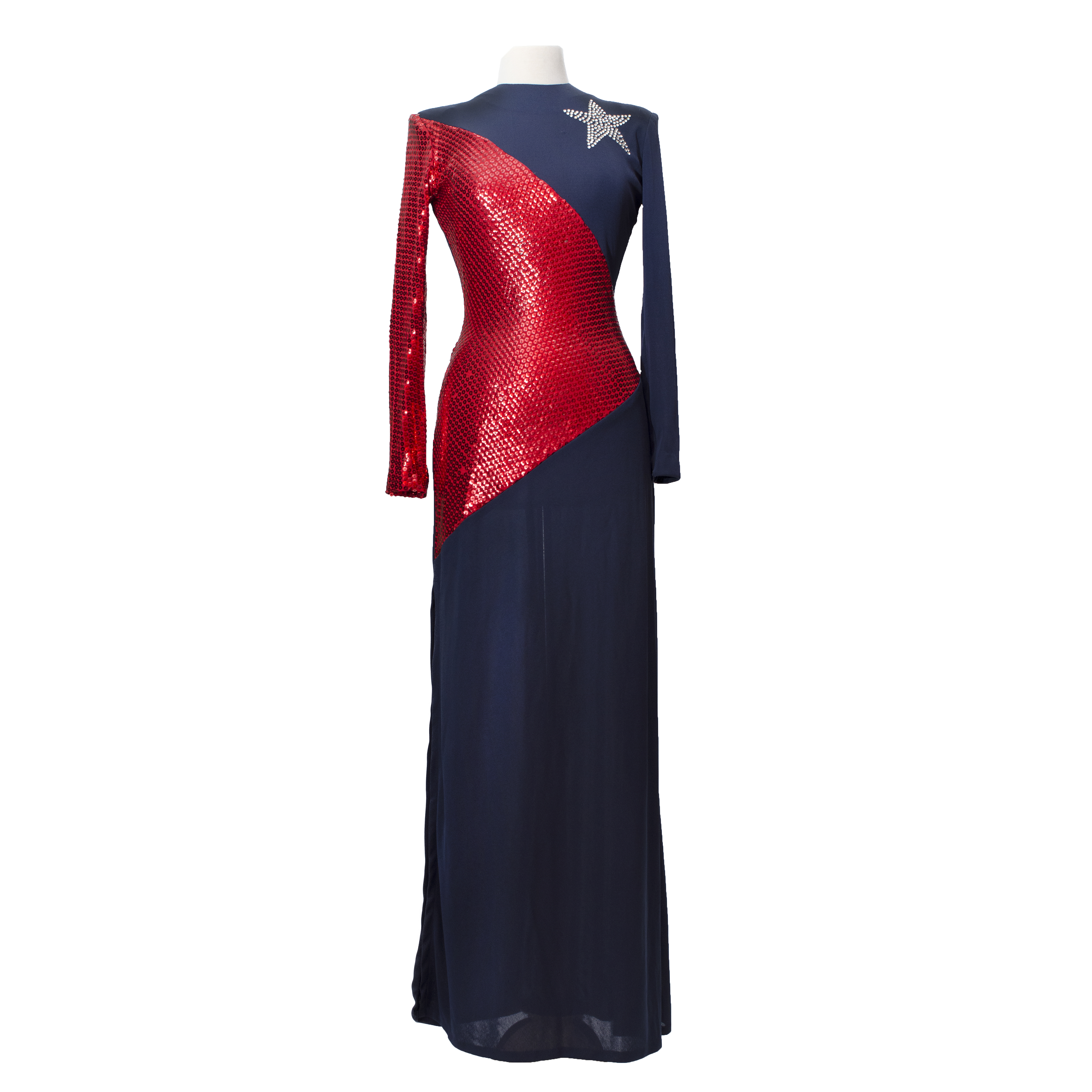 Tanya's Iconic Vintage Evening Dress Tanya Wore at The Ronald Reagan National Republican Convention In Detroit when she Sang the National Anthem with Glen Campbell