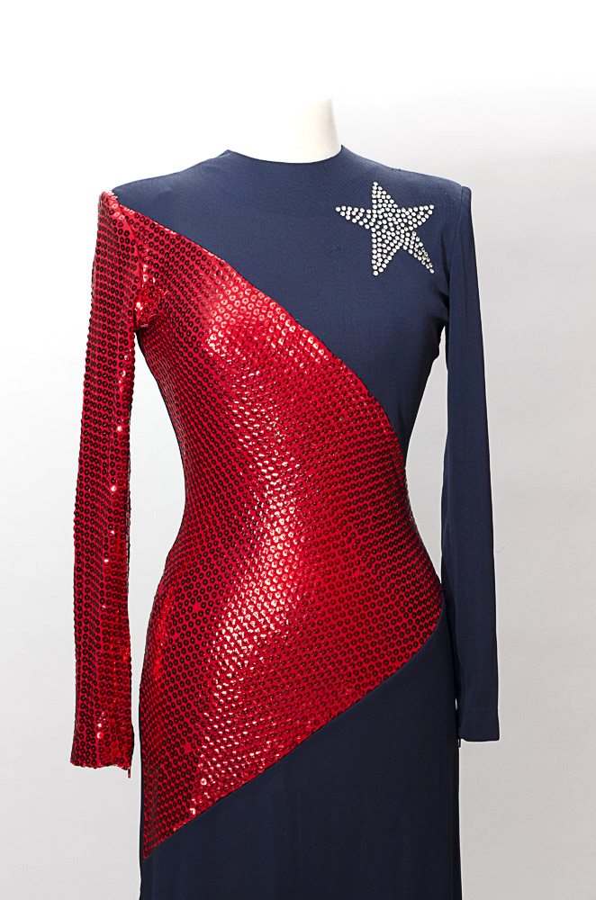 Tanya's Iconic Vintage Evening Dress Tanya Wore at The Ronald Reagan National Republican Convention In Detroit when she Sang the National Anthem with Glen Campbell