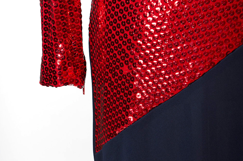 Tanya's Iconic Vintage Evening Dress Tanya Wore at The Ronald Reagan National Republican Convention In Detroit when she Sang the National Anthem with Glen Campbell