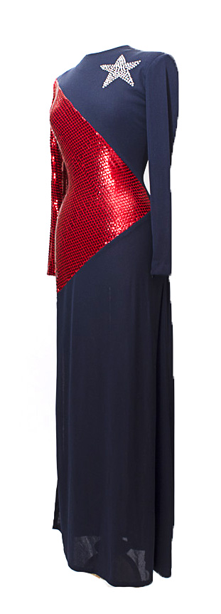 Tanya's Iconic Vintage Evening Dress Tanya Wore at The Ronald Reagan National Republican Convention In Detroit when she Sang the National Anthem with Glen Campbell