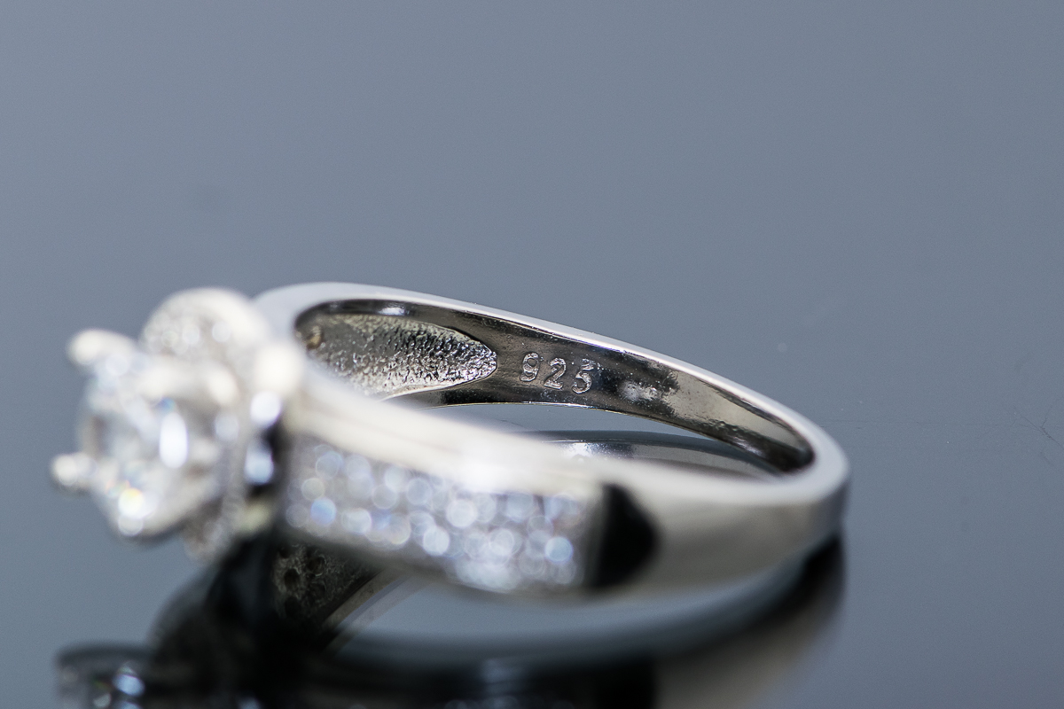 Sterling Silver and Cubic Zirconia Heart Ring