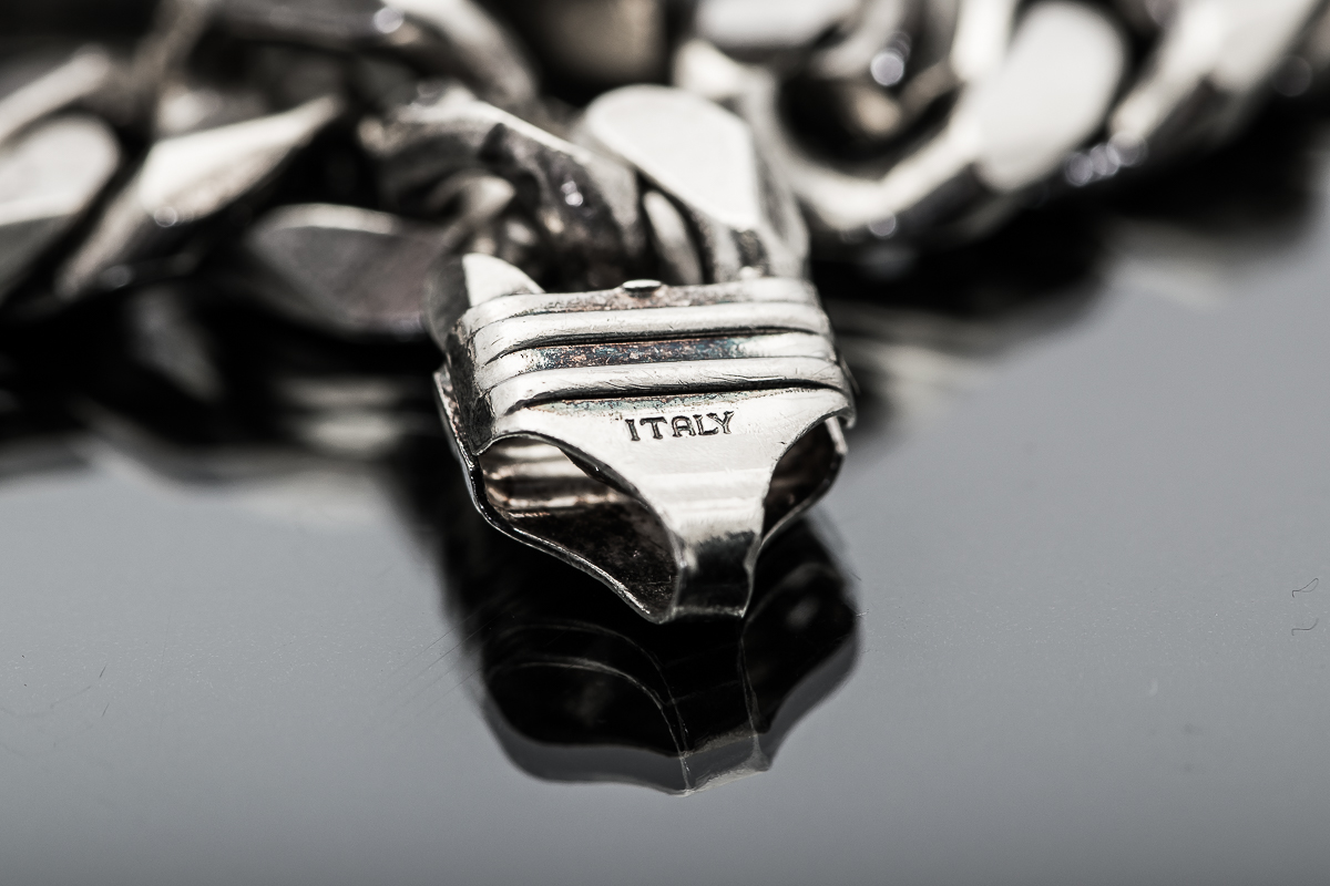 Italian Sterling Silver ID Bracelet