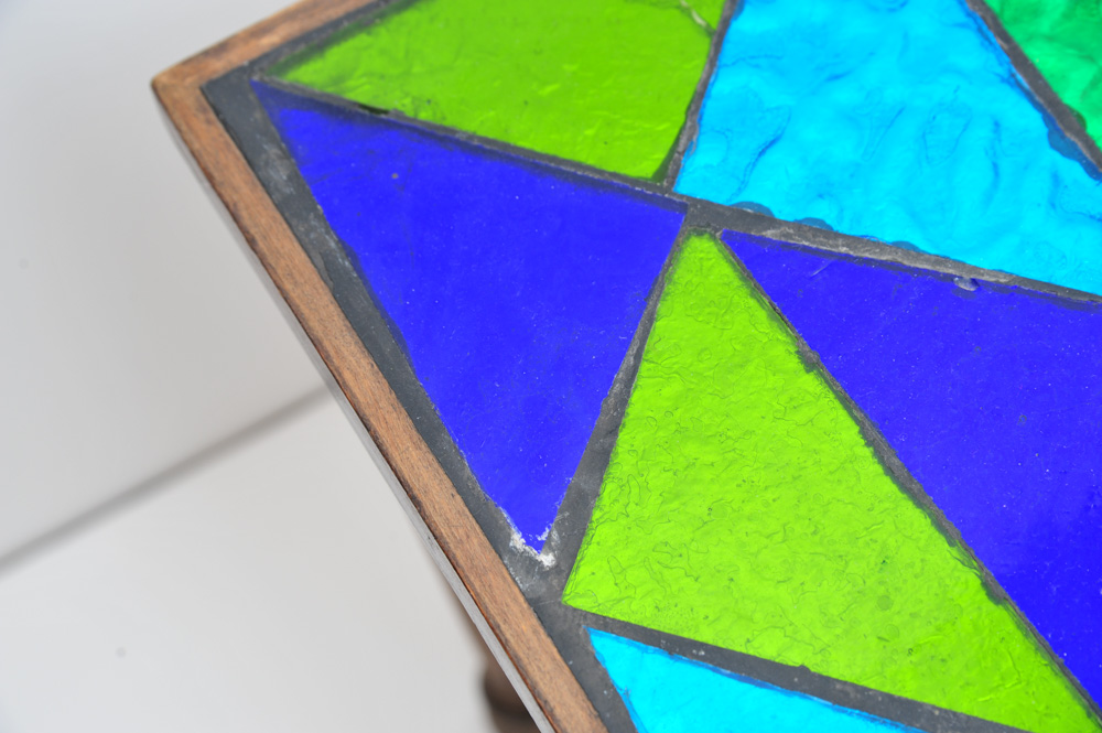 Petite Stained Glass Side Table