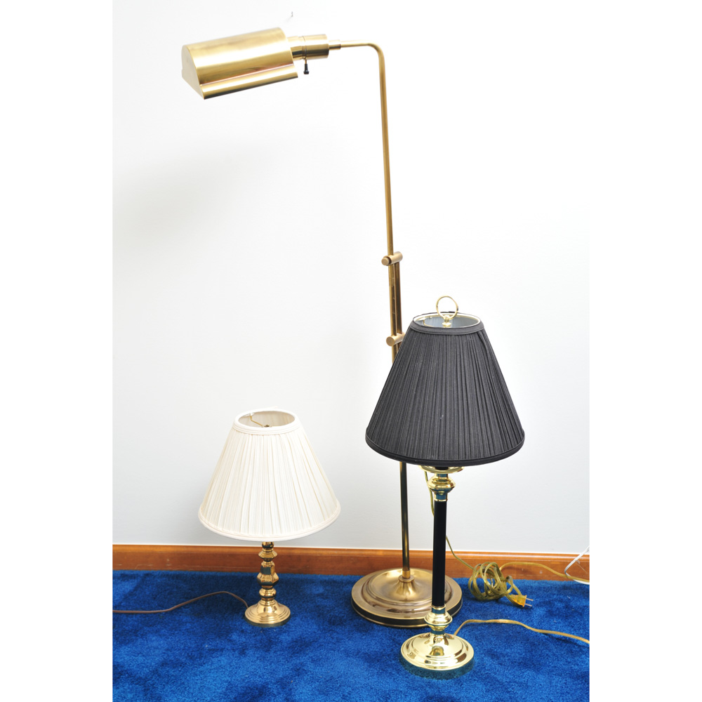 Collection of Brass Lamps