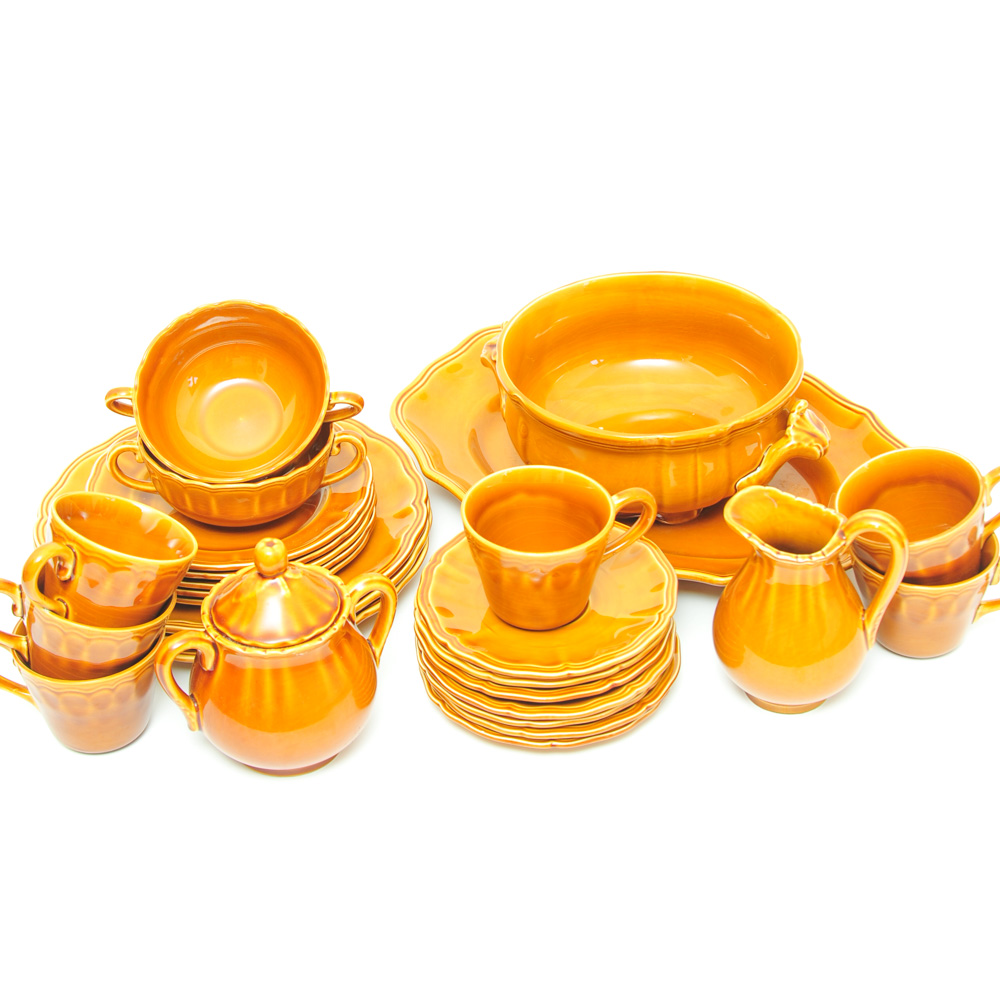 Luneville French "Louis XV Honey" Dishware