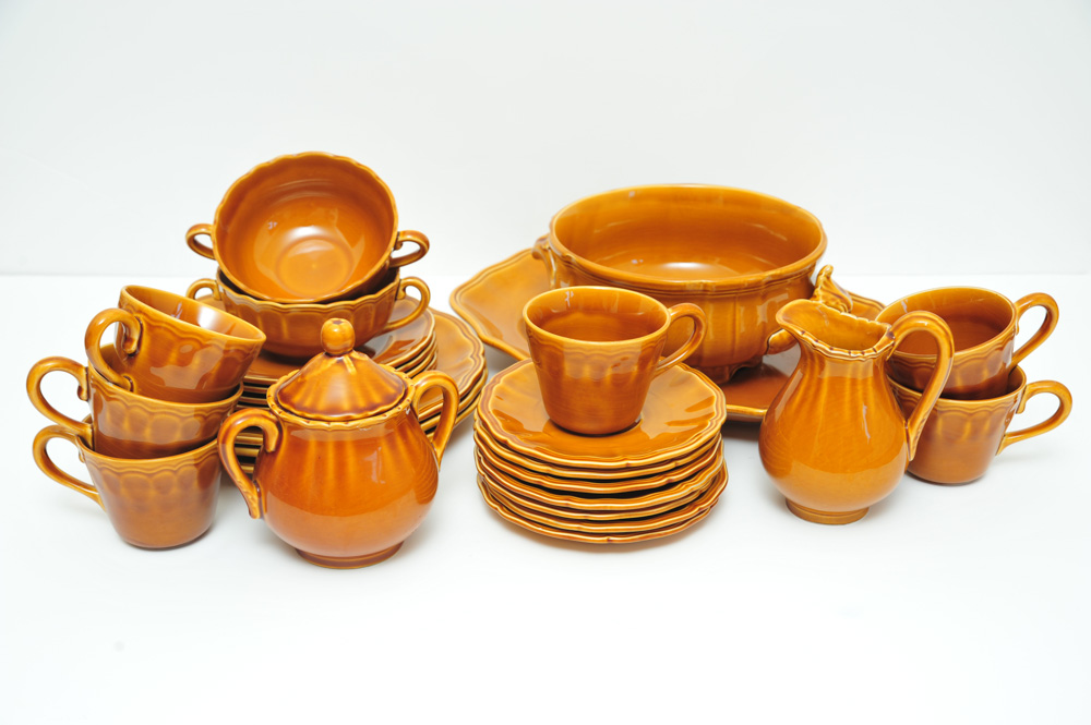 Luneville French "Louis XV Honey" Dishware