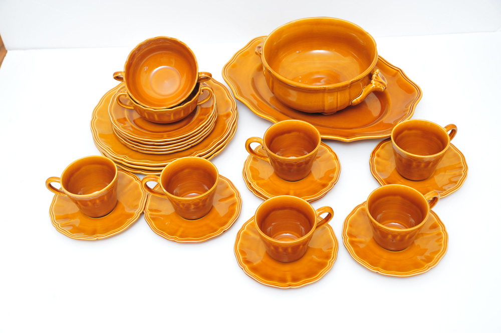 Luneville French "Louis XV Honey" Dishware