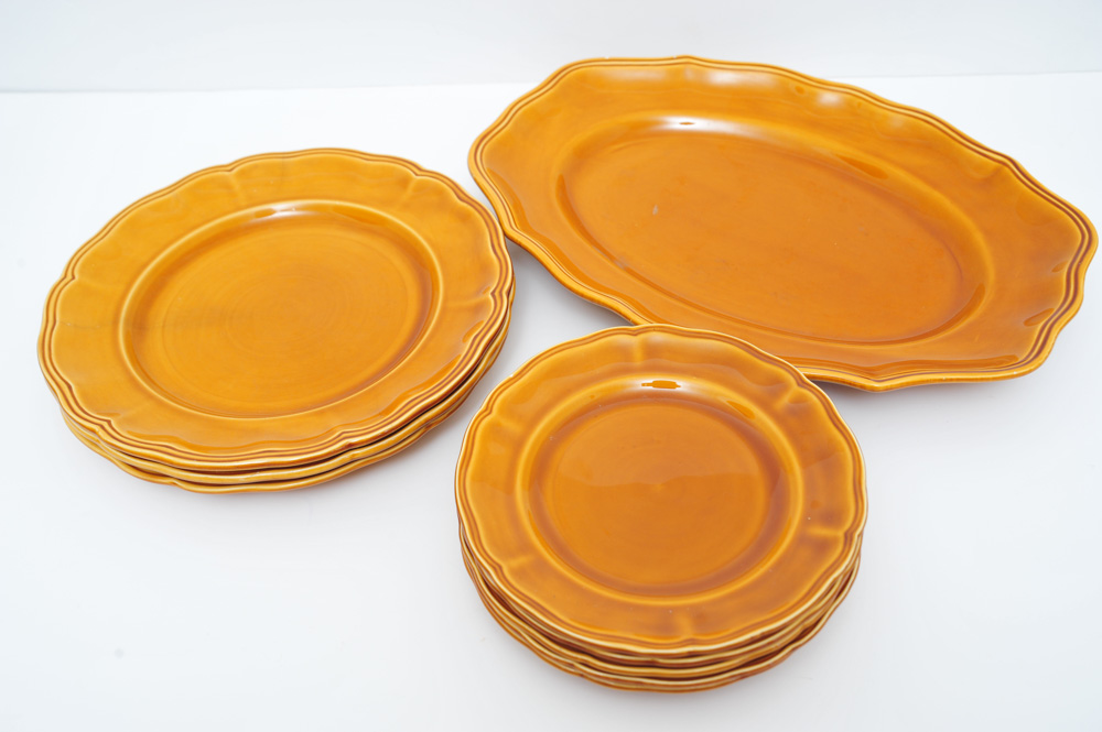 Luneville French "Louis XV Honey" Dishware