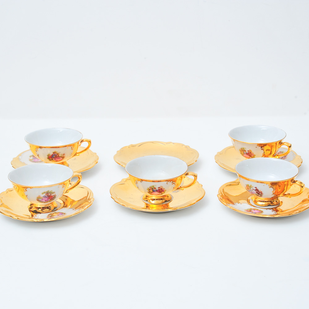 Tirschenreuth Bavaria Demitasse Cups and Saucers