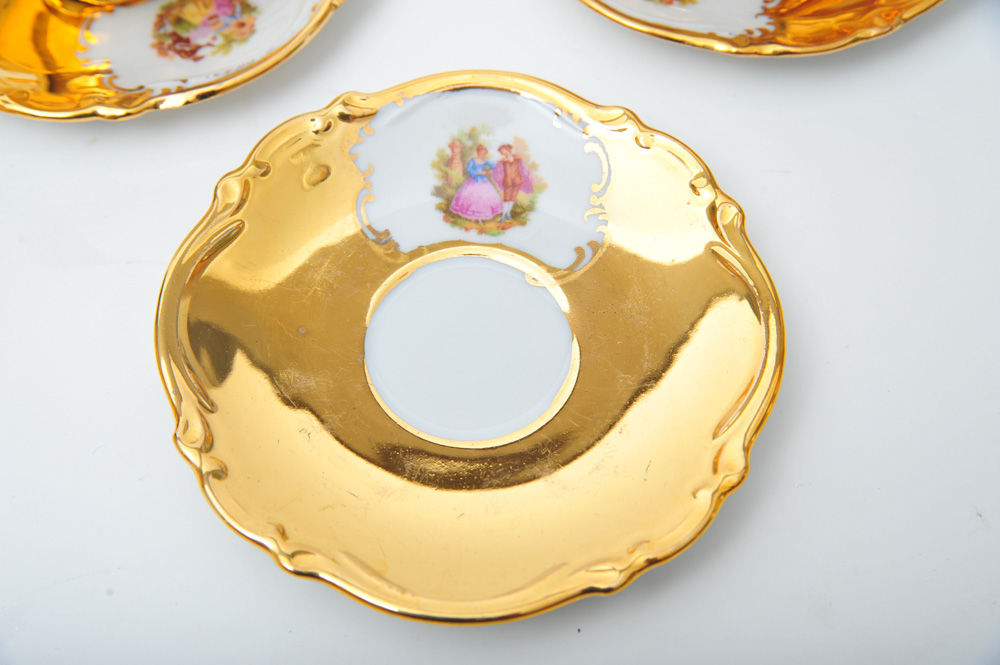 Tirschenreuth Bavaria Demitasse Cups and Saucers