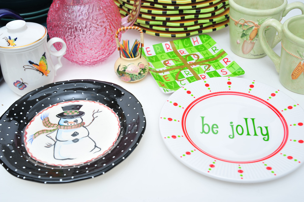 Generous Collection of Dishware and Glassware