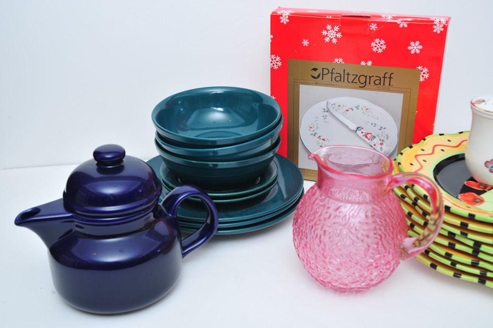 Generous Collection of Dishware and Glassware